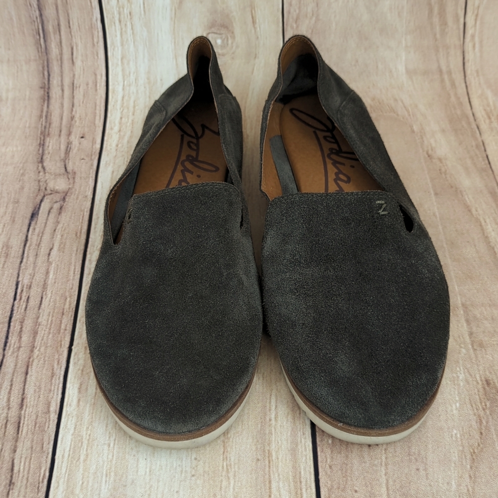 ZODIAC Kit Slip On Suede Loafers Gray Sz 9.5 - Picture 3 of 10